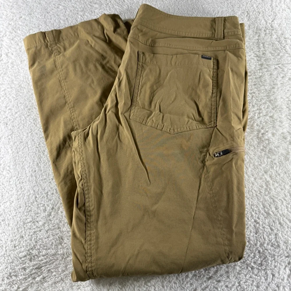 Eddie Bauer First Ascent Guide Pro Pants Mens 38x32 Khaki Straight Fleece Lined